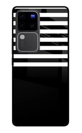 Black and White Print Vivo V30 Pro 5G Back Cover